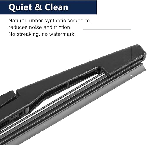 Miniatura 4 de X AUTOHAUX Juego de brazo de limpiaparabrisas trasero para Kia Soul 2010-2017 10 pulgadas 10.236 in