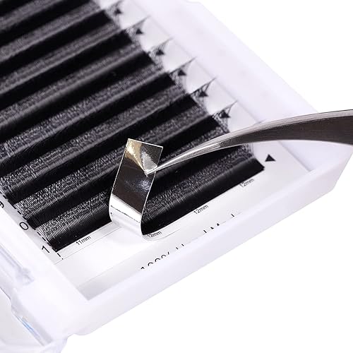 Miniatura 3 de Extensiones de pestañas W con volumen 3D, 0.07C, rizo de 0.315-0.591 in, pestañas en forma de W, pestañas negras con forma de W