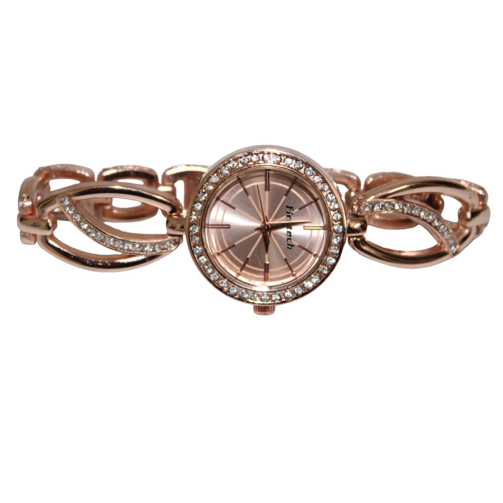 Stone Studded Rosegold Watch for Women & Girls (B0D33P143W) Amazon Price History, Amazon Price Tracker