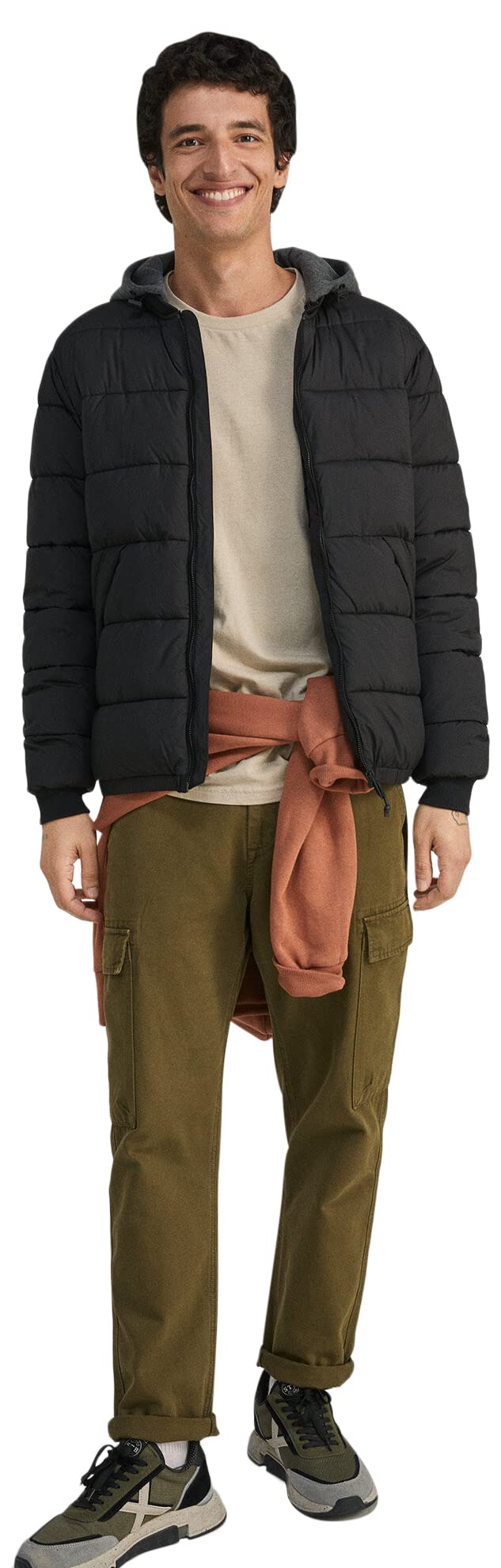 SpringfieldMen's Padded Bomber Hood Coat