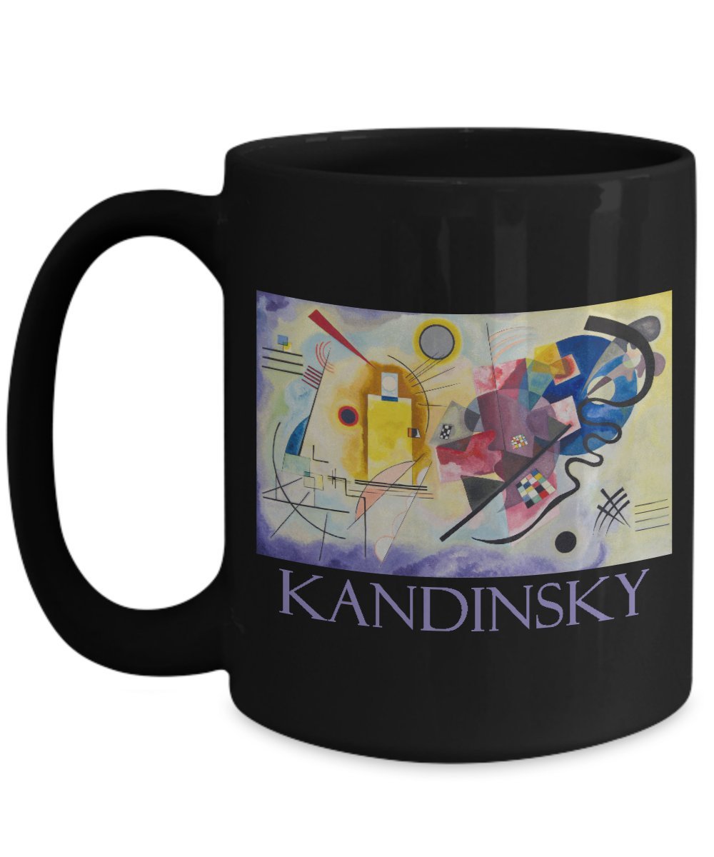 Navamark Juane, Rouge, Bleu (Yellow, Red, Blue) by Wassily Kandinsky - Ceramic Coffee Mug