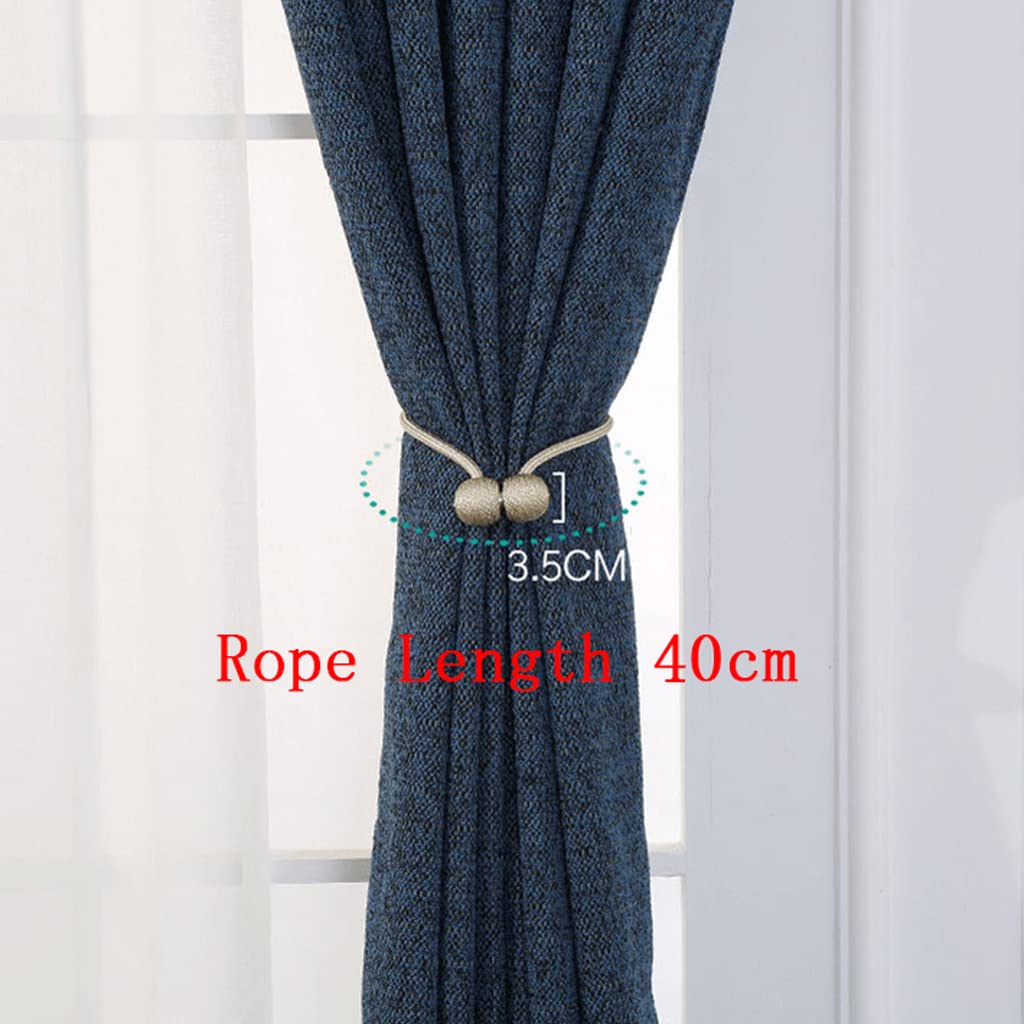Embrasses de Rideaux magnétiques, Clips de Boucle de Rideau Attaches de Corde de draperie avec Aimant Puissant pour Le café de l'hôtel à la Maison, 2 pièces