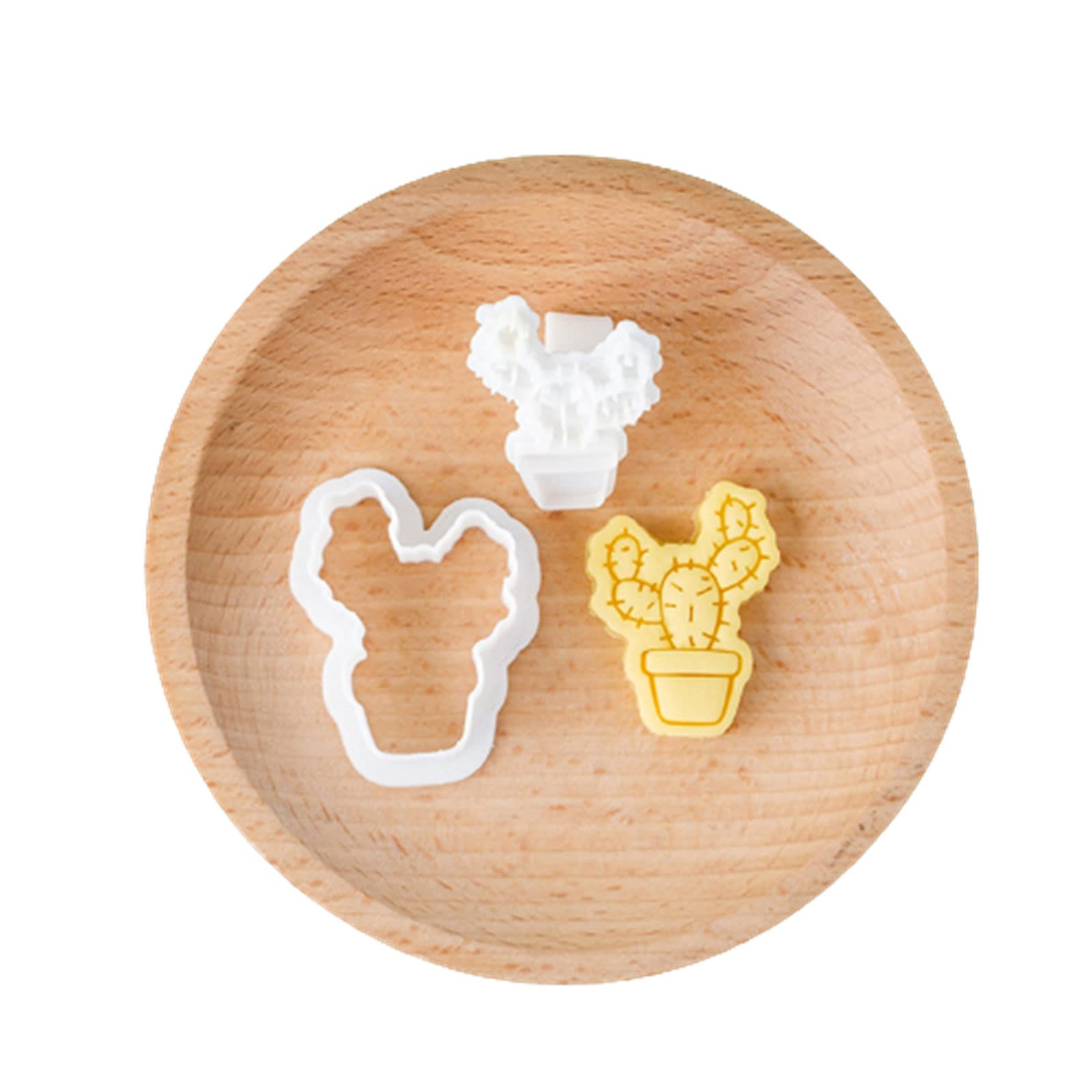 Tsophreniq 1 Set Holiday Molds Chocolate Candy Clay Mold for Dessert Cookie Kitchen Cupcake Decor Baking Tool Chocolate Fondant Molds Cactus Plant Holiday