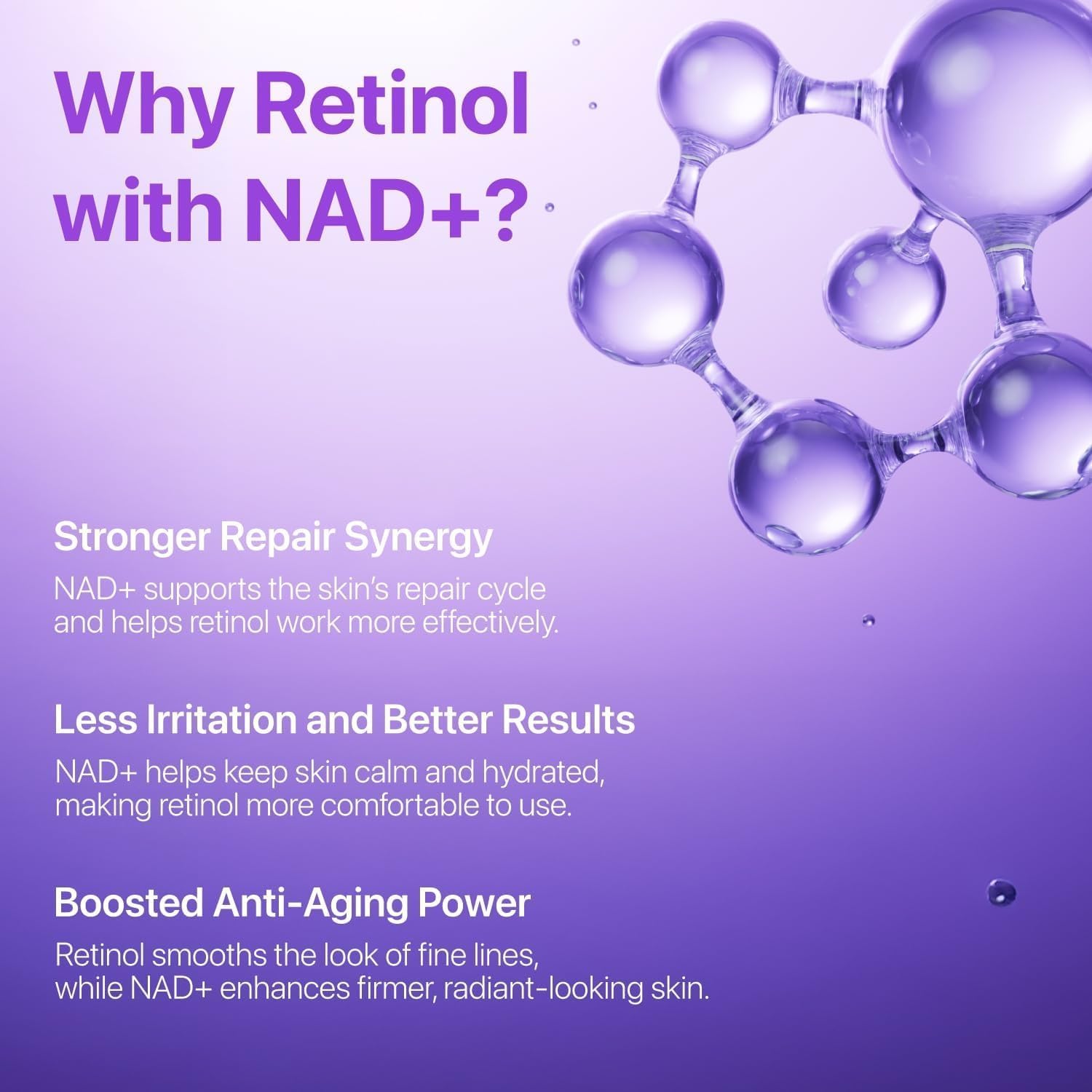 NAD+ Retinol Eye Cream 10ml | Volumetox Eye Cream with 50 Peptides for Under Eye Care | Hydrating or Fine Lines, Dark Circles & Tired-Looking Eyes | Daily Skincare — Amazon image 7