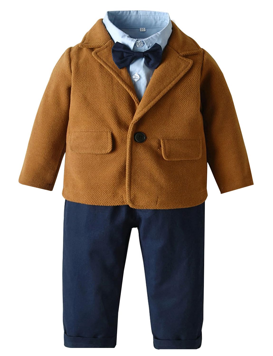 Jungen EIN-Knopf-Anzug Zweiteilig Tägliches Bankett Smokings (Twill Jacke + Hose)