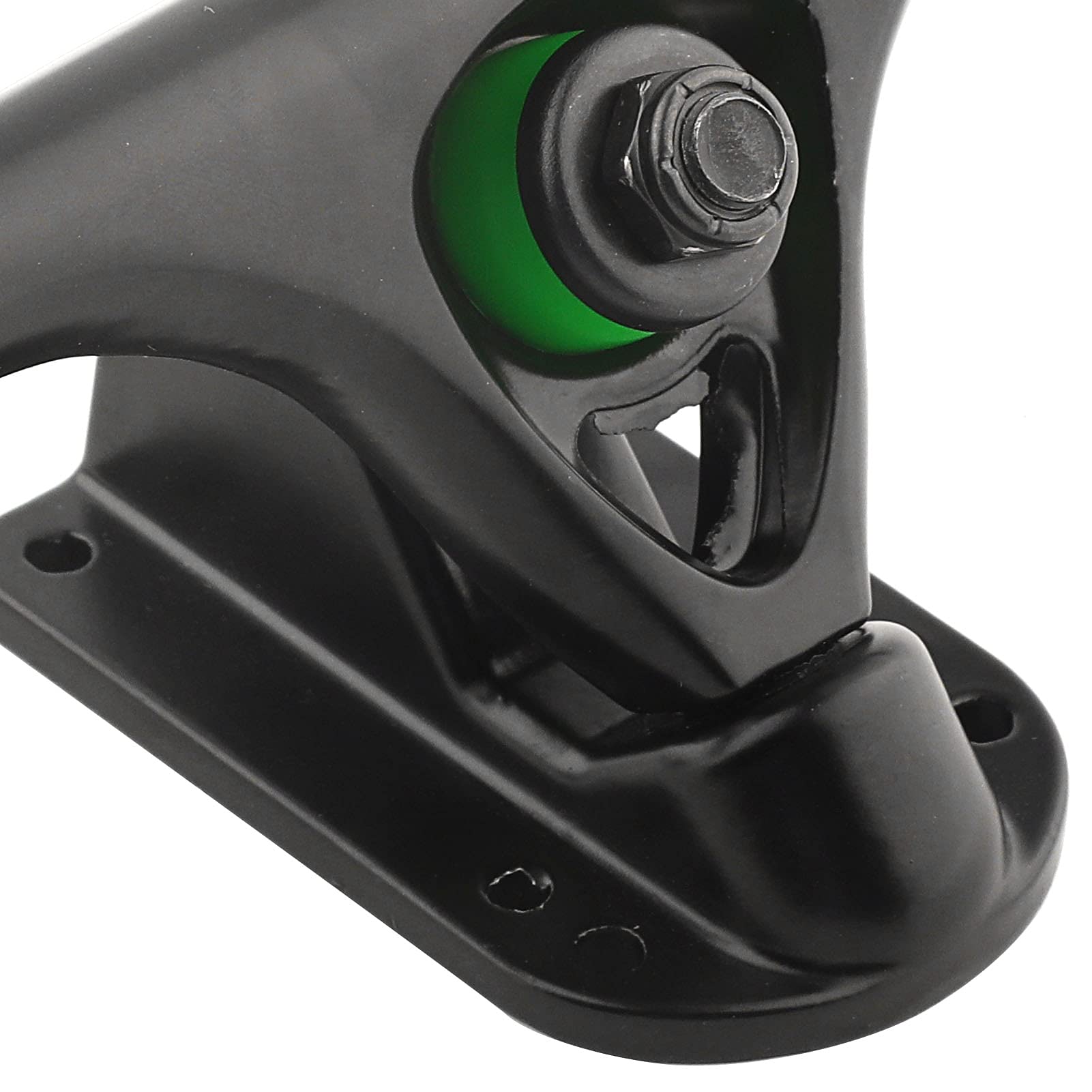 Skateboard Truck Bracket Longboard Truck Black Aluminium Alloy Round Hollow Thicken Base Stable Shock Absorber for Skateboard Longboard Accessory 2PCS MS3101