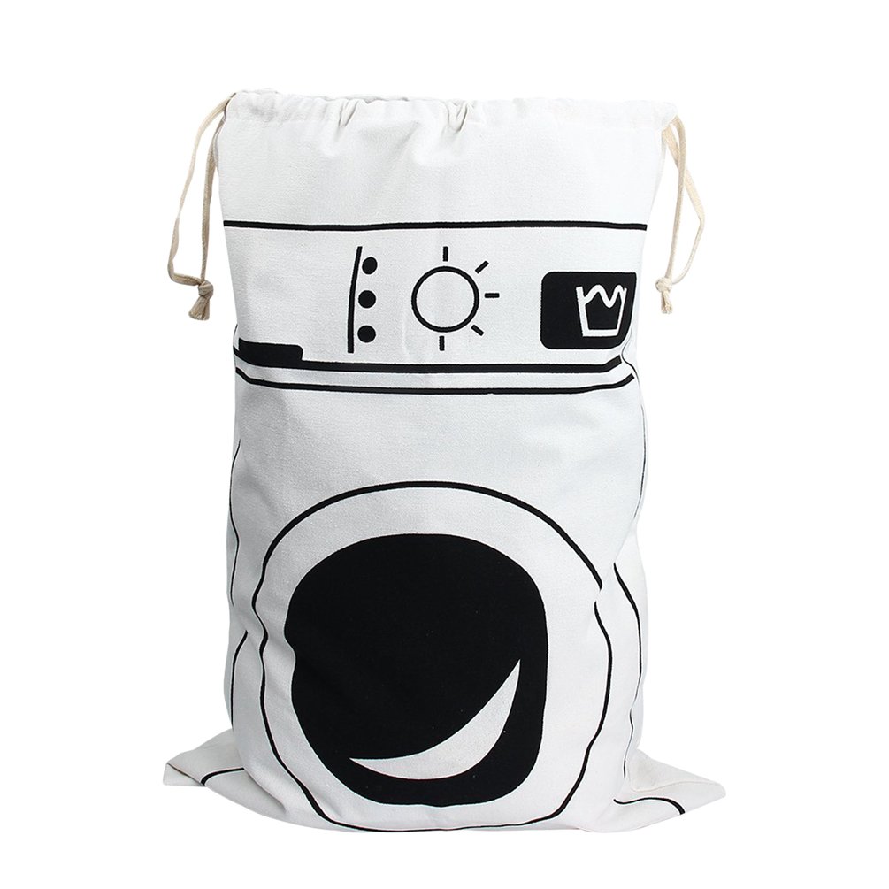 Dooxi As Picture3 Laundry Hamper Household Storage Baskets Drawstring Closure Cloth Bags With Handles