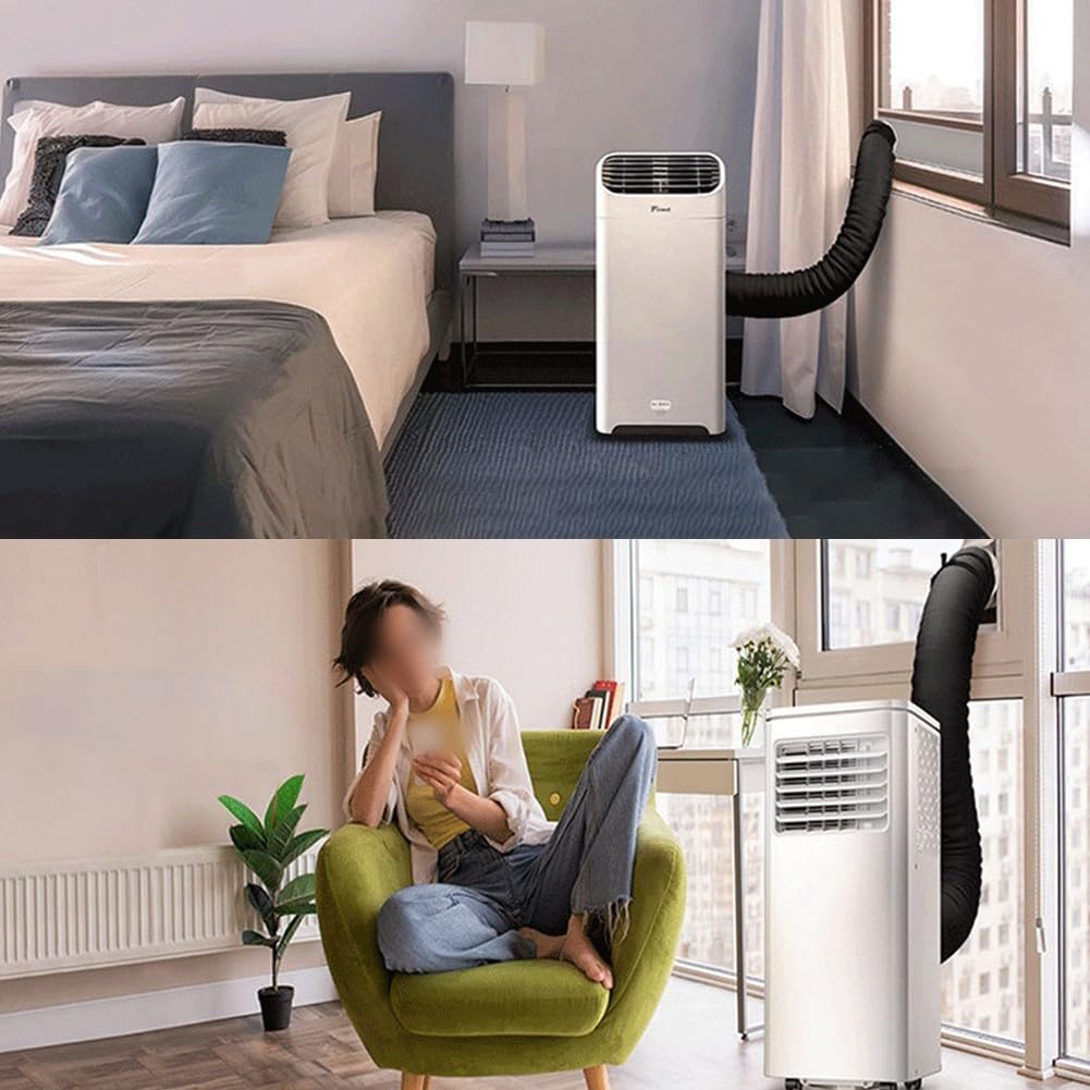 DAZZLEEX Manchon isolant pour tuyau de climatiseur, avec trois sangles élastiques réglables pour la plupart des tuyaux d'échappement de 12,7 cm et 15 cm de diamètre
