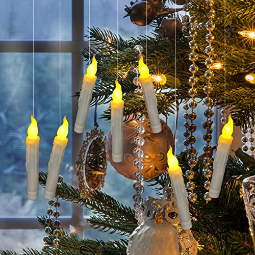 Candele coniche a LED, Ymenow 6 pezzi candele LED