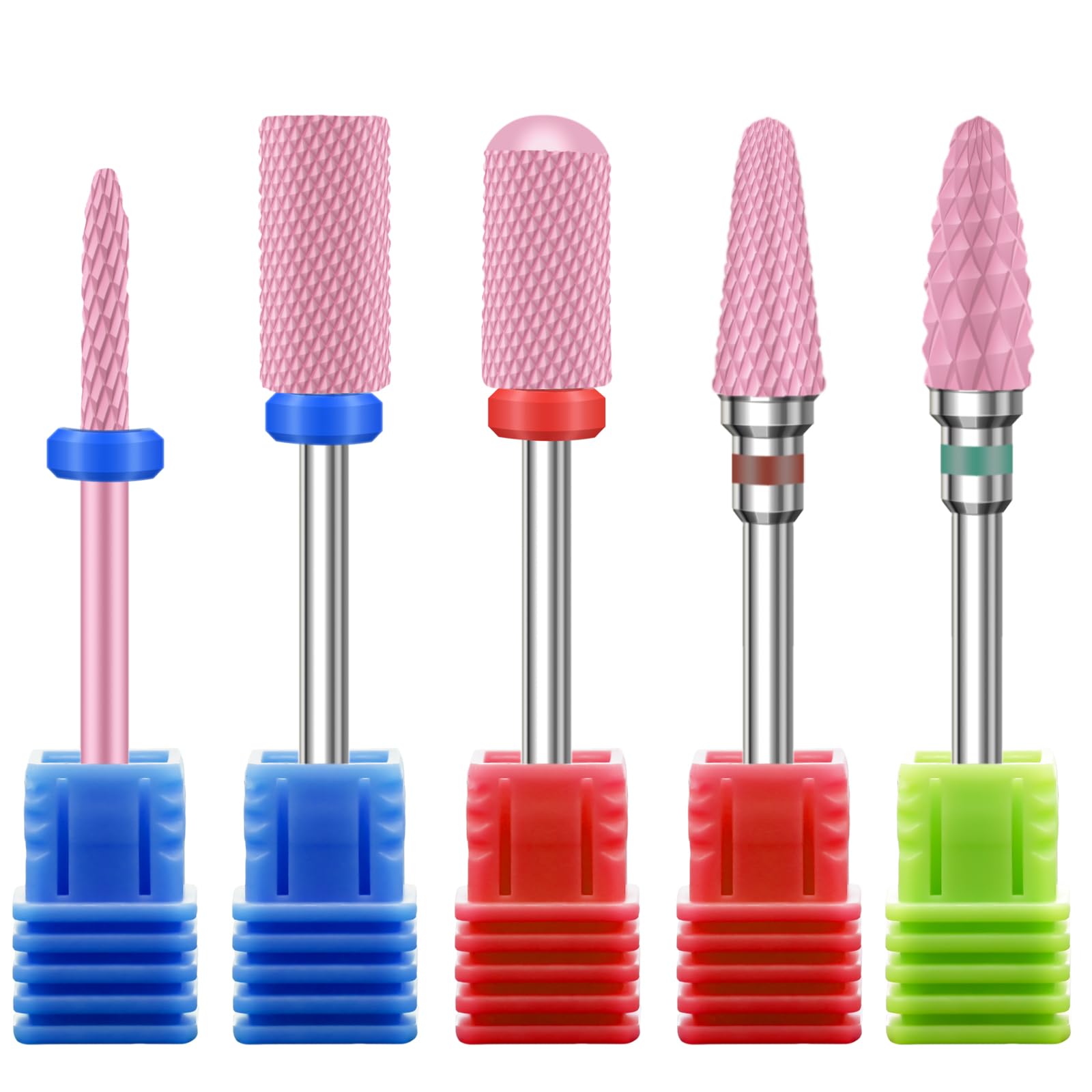 5PCS Ceramic Nail Drill Bits Set