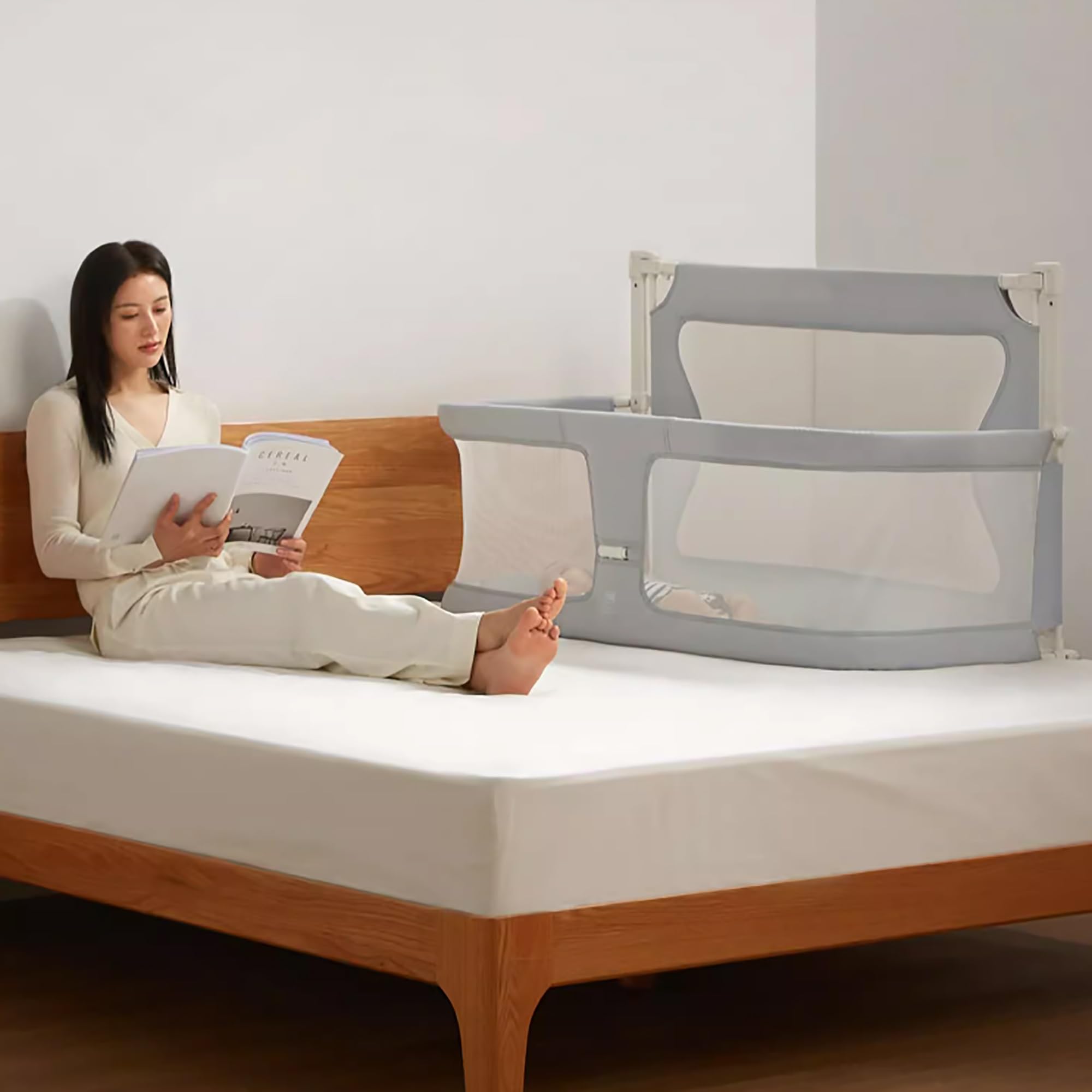 3 In 1 Babybett,Babywiege,beistellbett Baby Boxspringbett,next To Me Crib,atmungsaktive Stubenwagen,Beistellbetten Im Bett,reisegitterbett Mit Moskitonetz,atmungsaktives Und Sichtbares Netzfenster ( C
