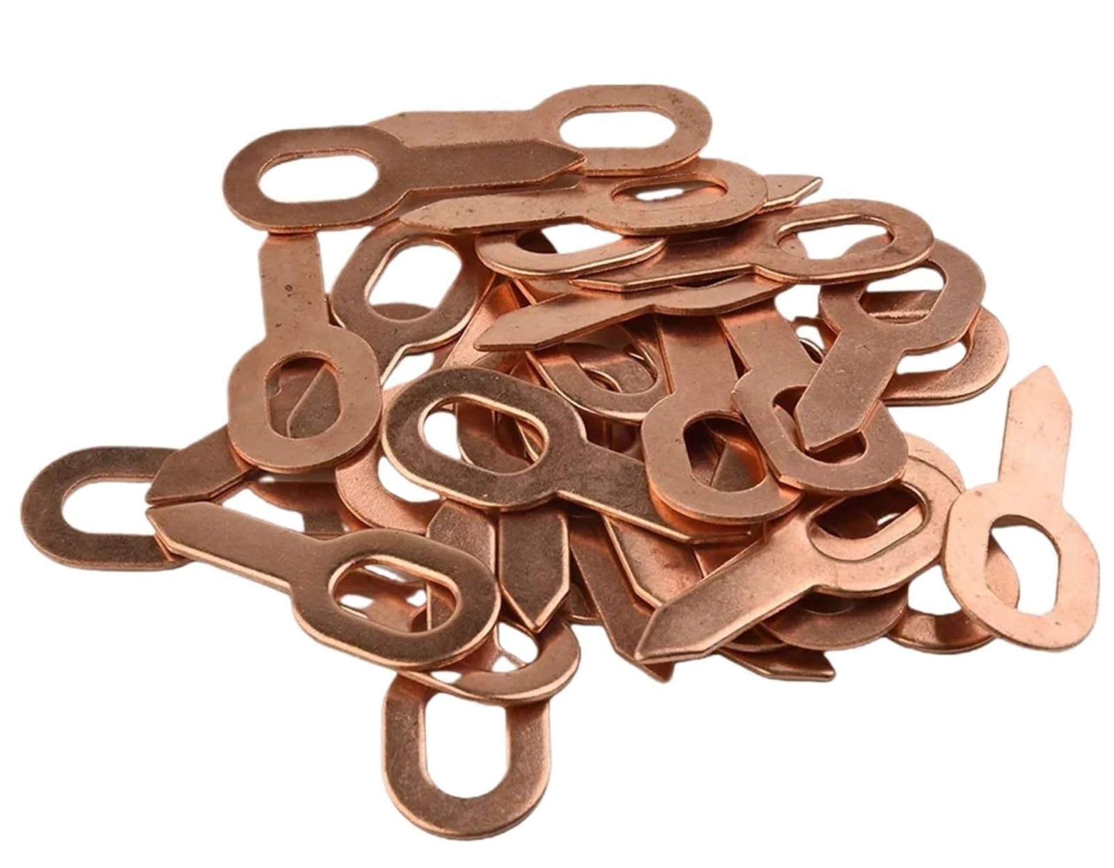 Dent Pulling Straight Washer 300pcs Copper-Plated Dent Recessed Puller Rings for Car Body Panel Repair - Spot Welding Accessories