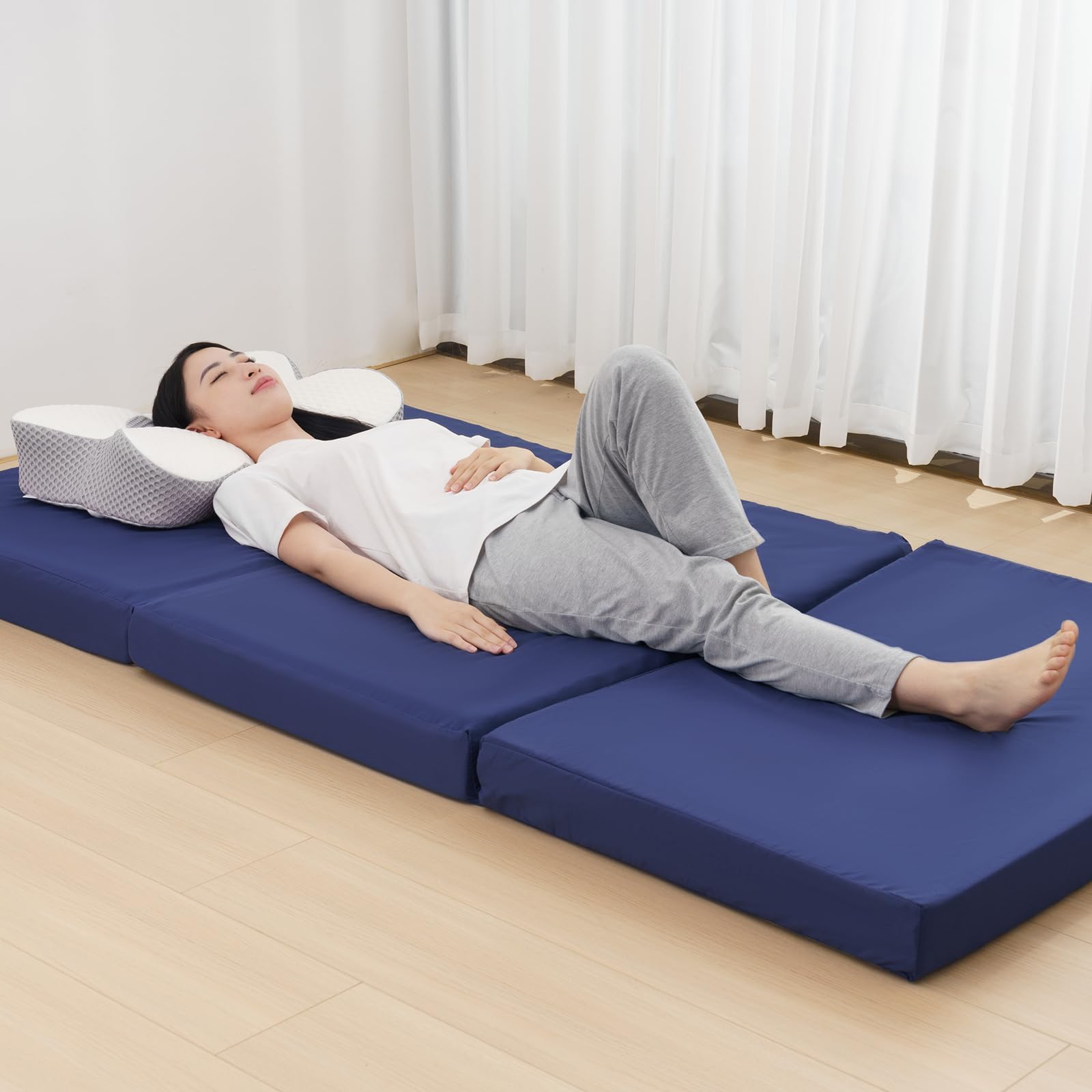 Amazon.co.jp Tobest HighResilience Mattress, Trifold, Uneven