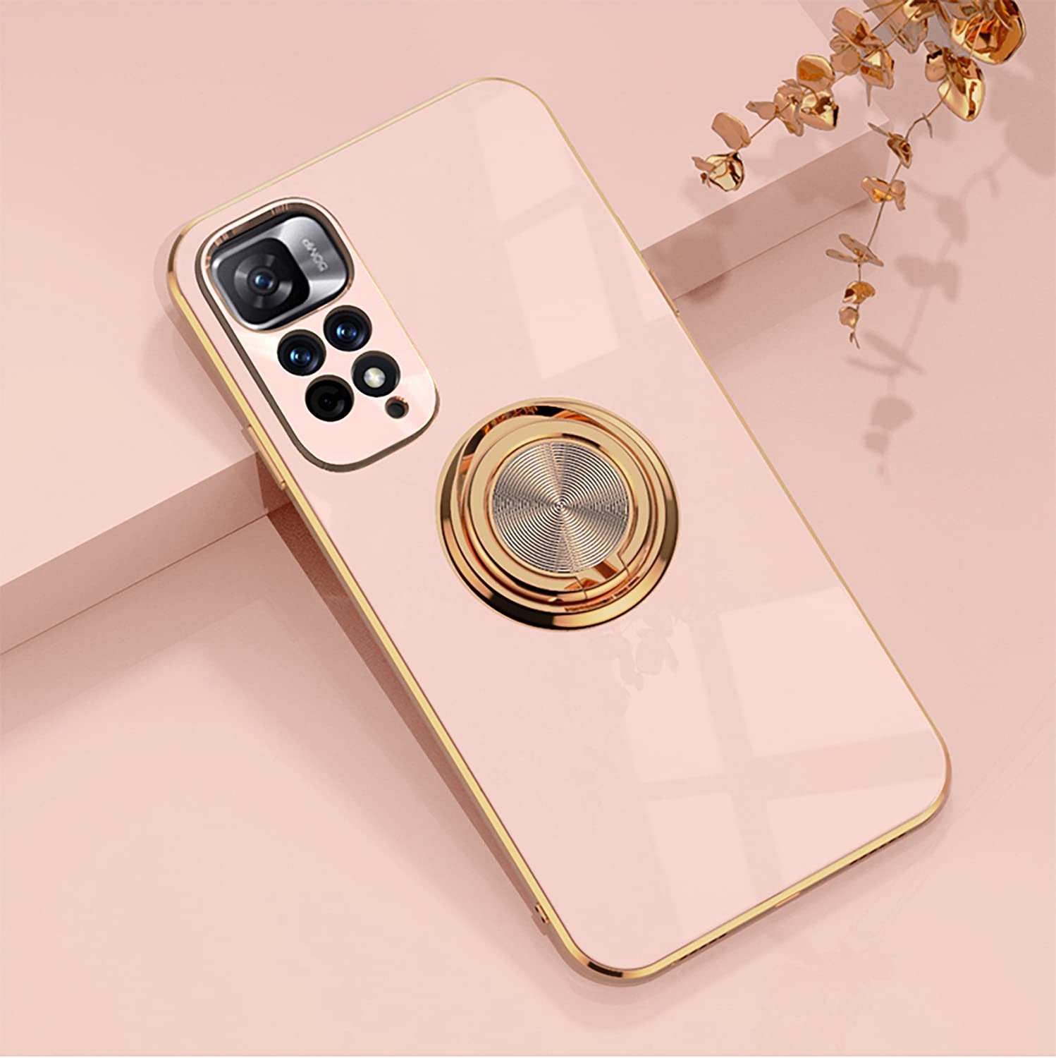 WOBURN Cover per Xiaomi Redmi Note 11 Pro 4G/5G (6.67) con Girevole