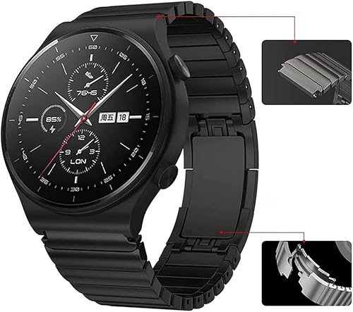 Miniatura 2 de VeveXiao Correa de repuesto de malla de acero inoxidable de 0.866 in compatible con Huawei Watch GT4 Pro de 1.811 inGT3 Pro de 1.811 inGT2 de 1.811