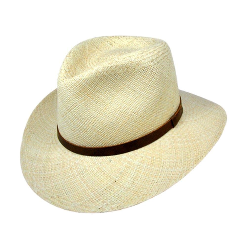 Jaxon MJ Panama Straw Outback Hat (XX-Large, Natural)