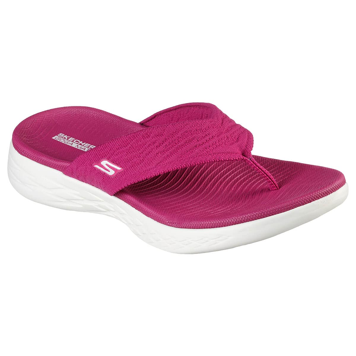 Skechers On-The-go 600 Sunny Damen-Flip-Flop, Fuscia, 38 EU