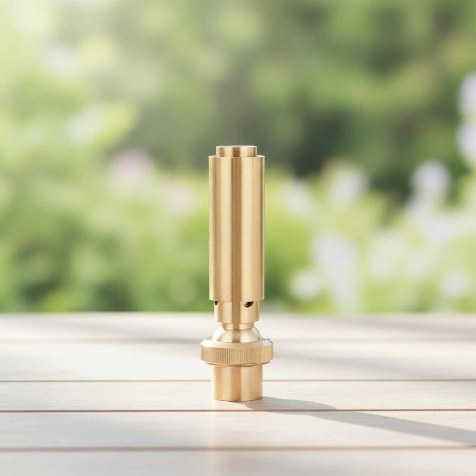 perfk de Fuente de Cobre Aireadora para Fuente Difusor de Agua Latón con Acabado Liso Instalación Rápida con Conexión Roscada Adecuada para Estanques, 1.5 Pulgadas DN40, Latón