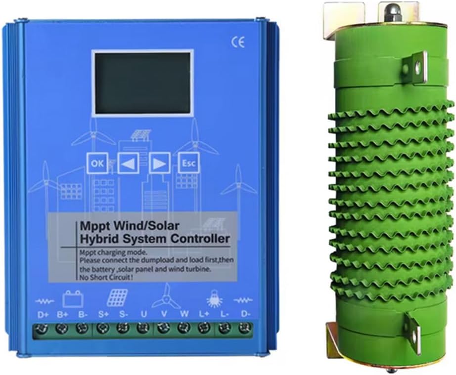 48v,HYZHANHONG 12V 24V 48V 12000W MPPT Wind/Solar Hybrid System Controller, Multi-Voltage Renewable Energy Charge Manager with LCD Display