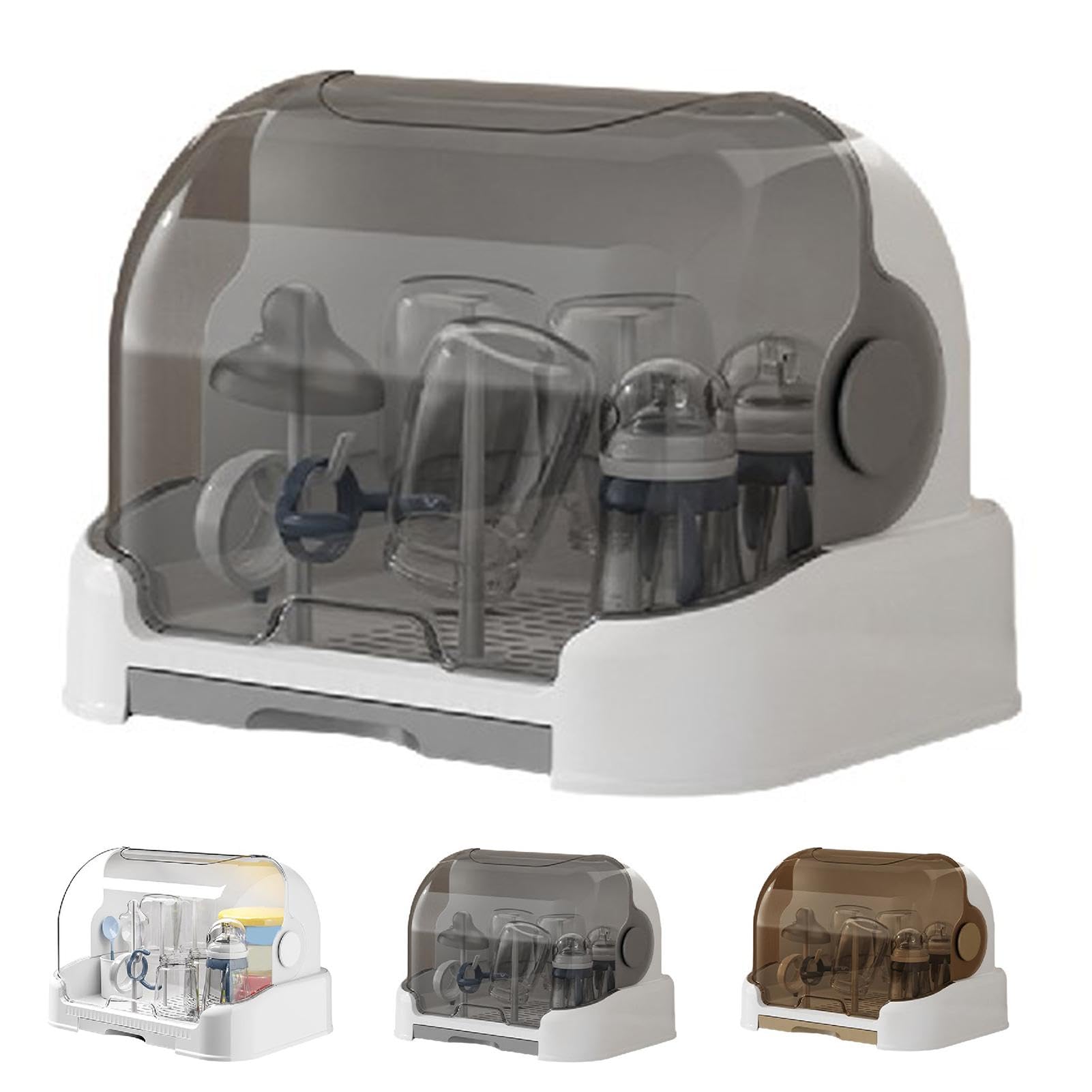 Boîte De Rangement Pour Biberons | Rangement De Support De Séchage De Biberon | Sèche Biberons Avec Couvertures | Egoutte Biberons Arbre |Rangement Portable Pour Biberons Avec Couvercle Anti-poussière