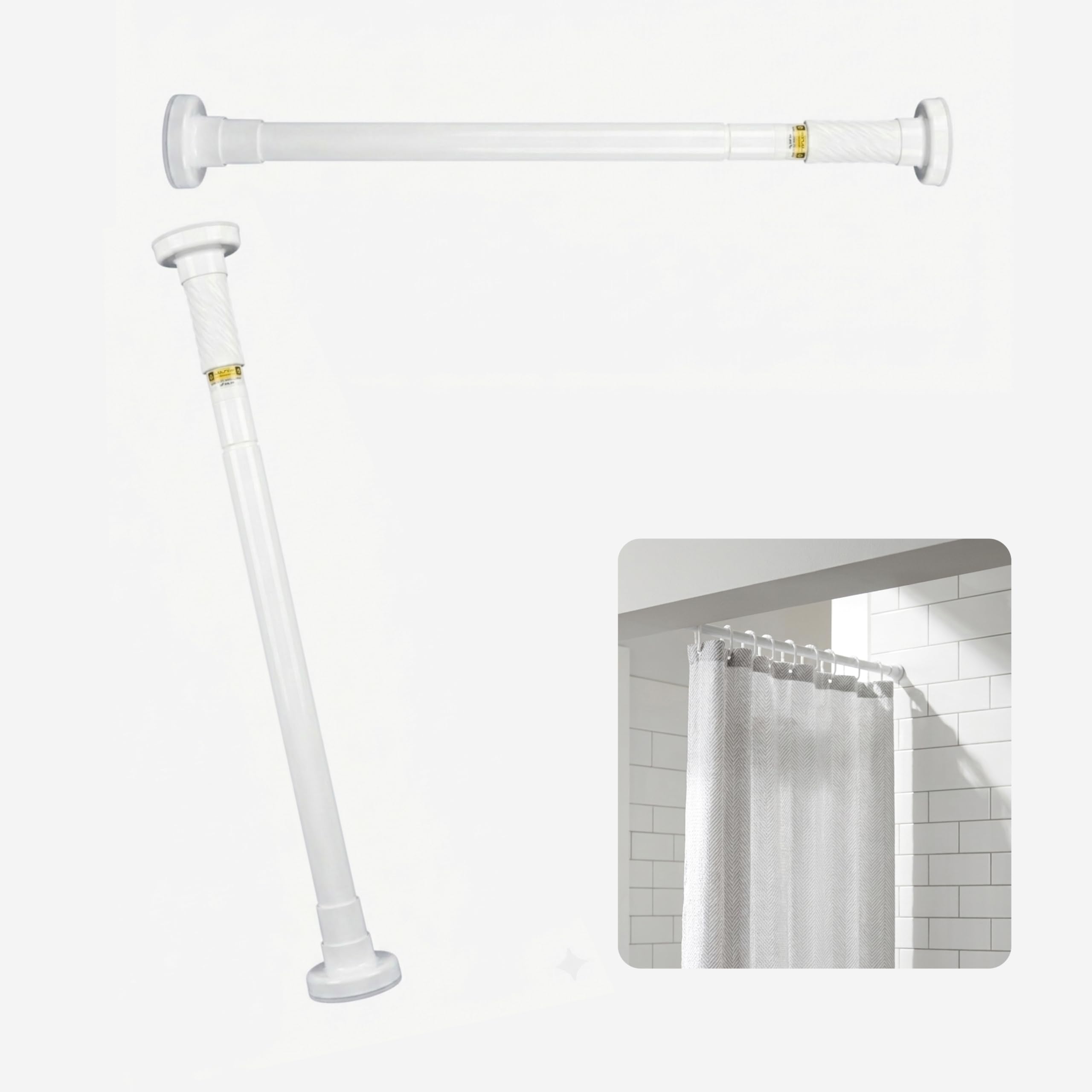 JIALTO Adjustable Shower Curtain Rod - Extendable FREE SHIPPING -10 JIALTO Adjustable Shower Curtain Rod - Extendable FREE SHIPPING -10