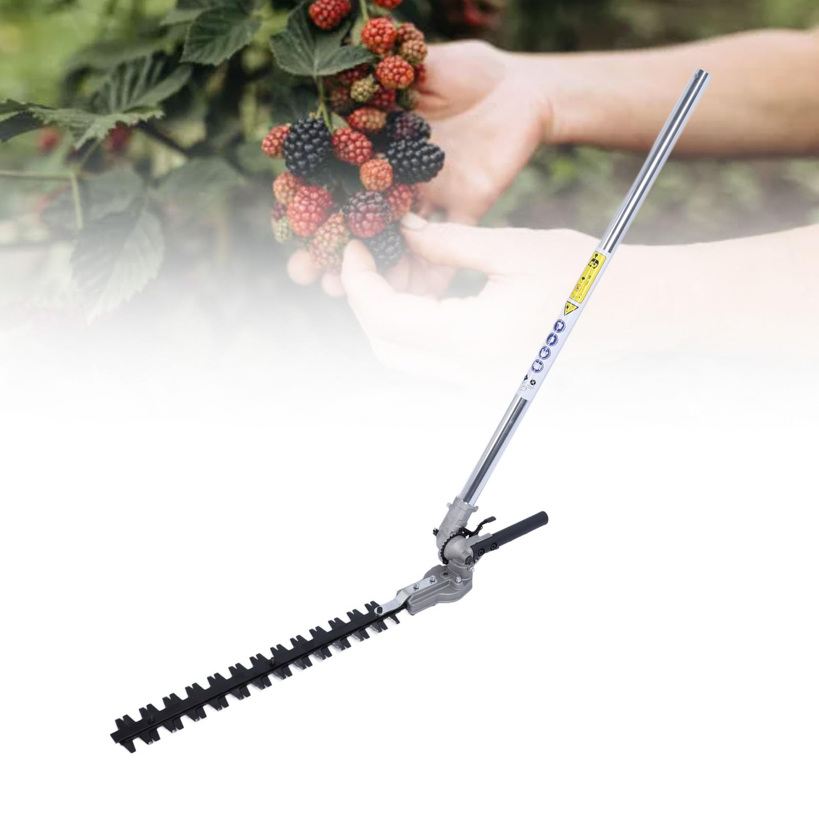 Sierras de pértiga, Cabezales de Cortasetos con Poste de extensión, podadora de árboles Profesional de Alta eficiencia, Accesorio Ajustable para Cortar césped (26 * 9mm)