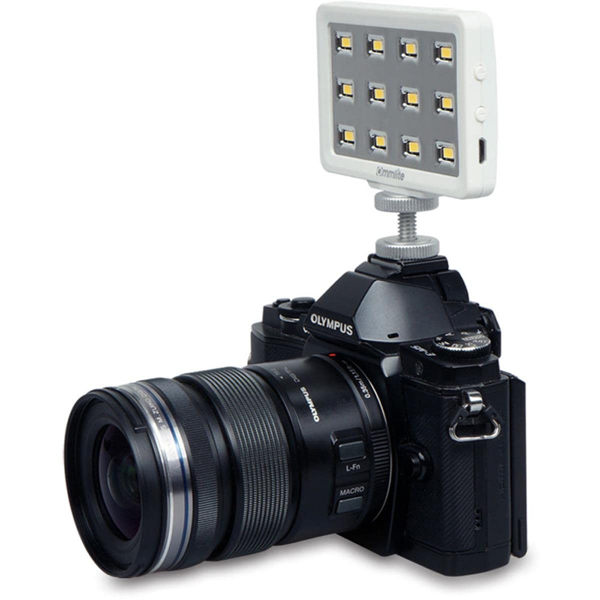 Commlite Ultra Bright CRI>95 Adjustable Multi-Functional Mini LED Video Light, White