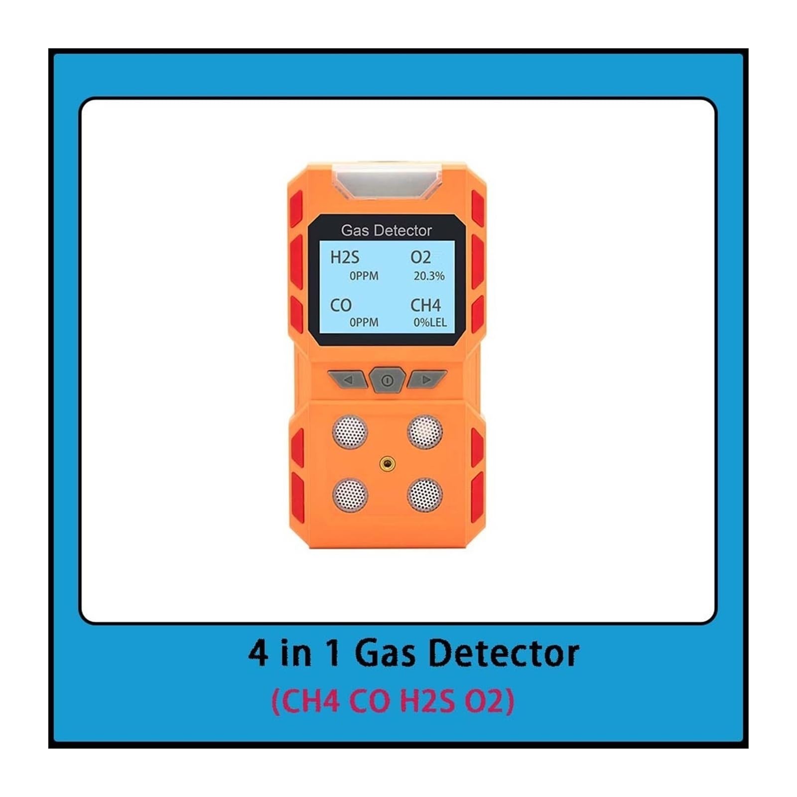 Detektor gazu, Monitor wielogazowy USB akumulator 4 w 1 CH4 CO H2S O2 zatrucie zapobiegaj czujnikom Tester czujnik profesjonalny alarm do pracy, domu(A Gas Detector)