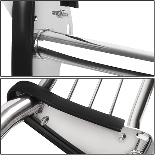 Miniatura 2 de DNA Motoring GRILL-G-070-SS - Cepillo de parachoques delantero de acero inoxidable compatible con Sequoia 08-16