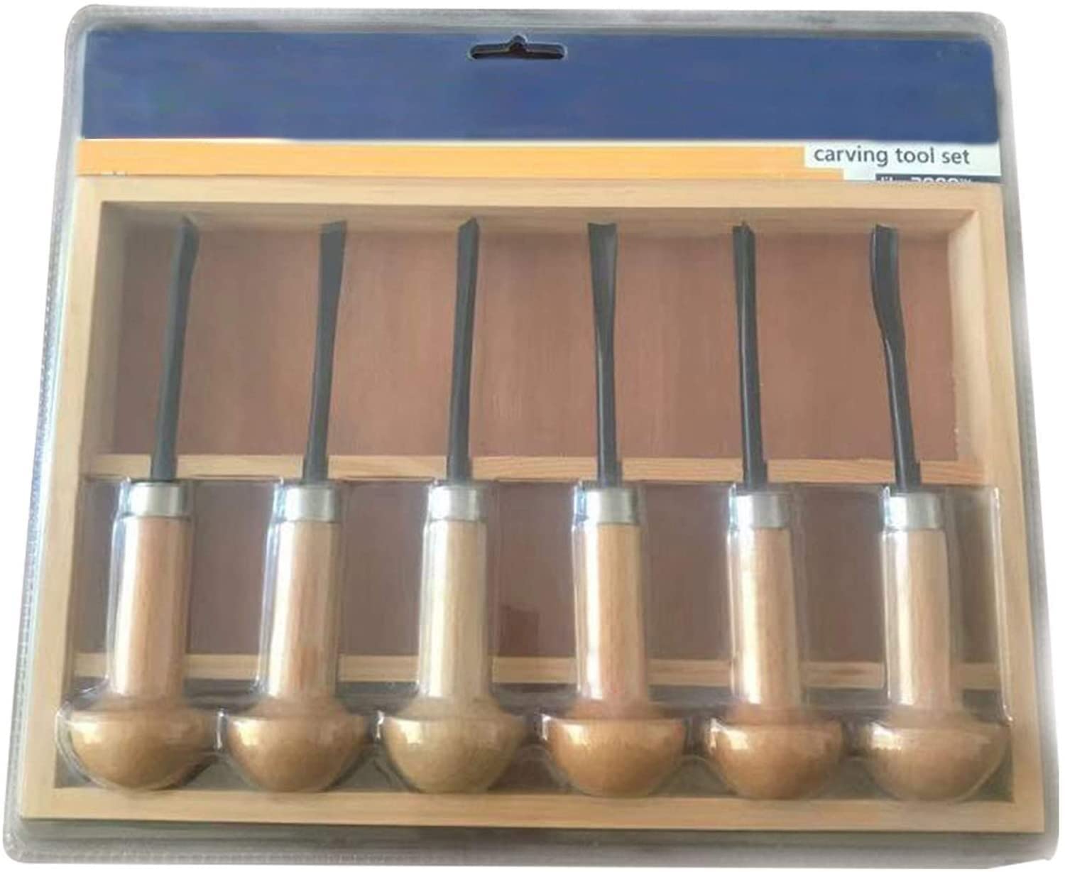 Juego de cinceles para tallar Madera, 6 Piezas, Herramienta Afilada, cincel para tallar a Mano, Cuchara para tallar, Juego de Cuencos, Herramientas de Bricolaje para Torno, Corte de Madera,