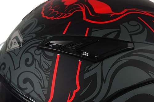 Miniatura 8 de KYPARA Casco modular de doble visera abatible de cara completa para motocicleta con certificación DOT de impresionismo