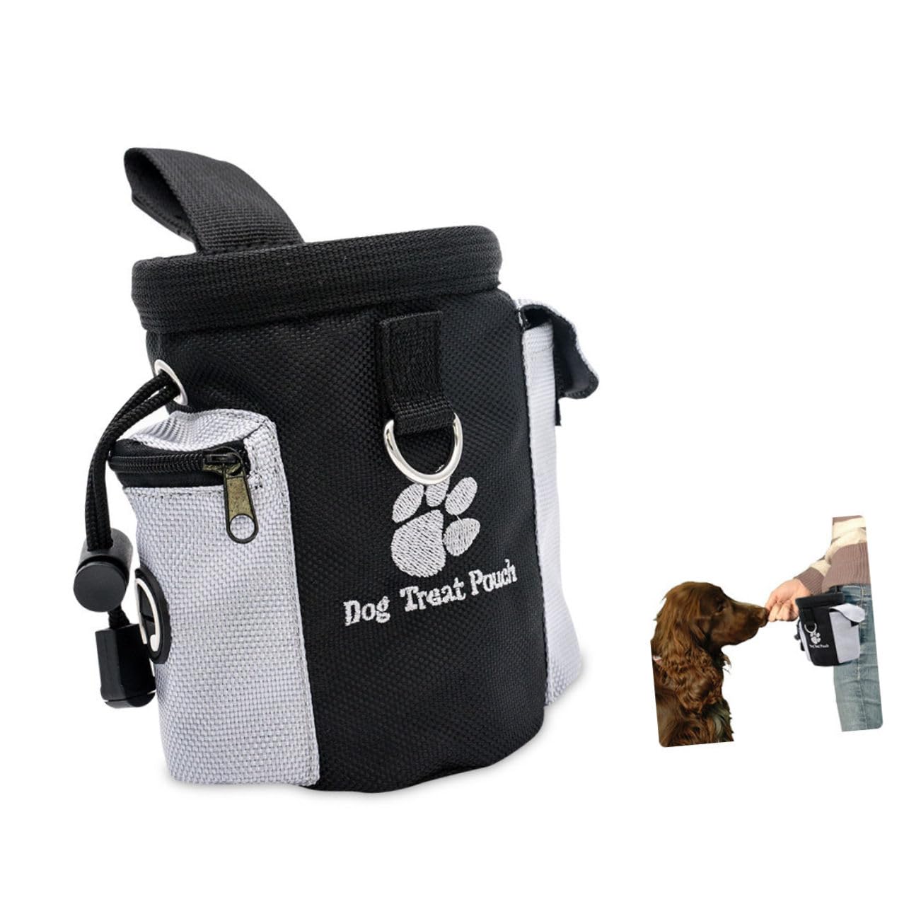 FRCOLOR 3stücke Dog Treat Pouch Multifunktionale Trainingswaistasche Für Hunde Ergonomisch Mit Zugband Für Snacks Spielzeug Und Kotbeutel Für Gassigehen Und Hundetraining