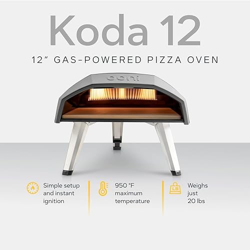 Miniatura 2 de Ooni Koda 12 - Horno portátil para pizza a gas, incluye funda de transporte Koda 12