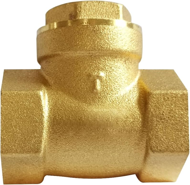 Uenede Brass 3/4 Inch Horizontal Swing Check Valve, 1PCS | 3/4" Female Thread DN20 Non-return One-Way Prevent Water Back-flow