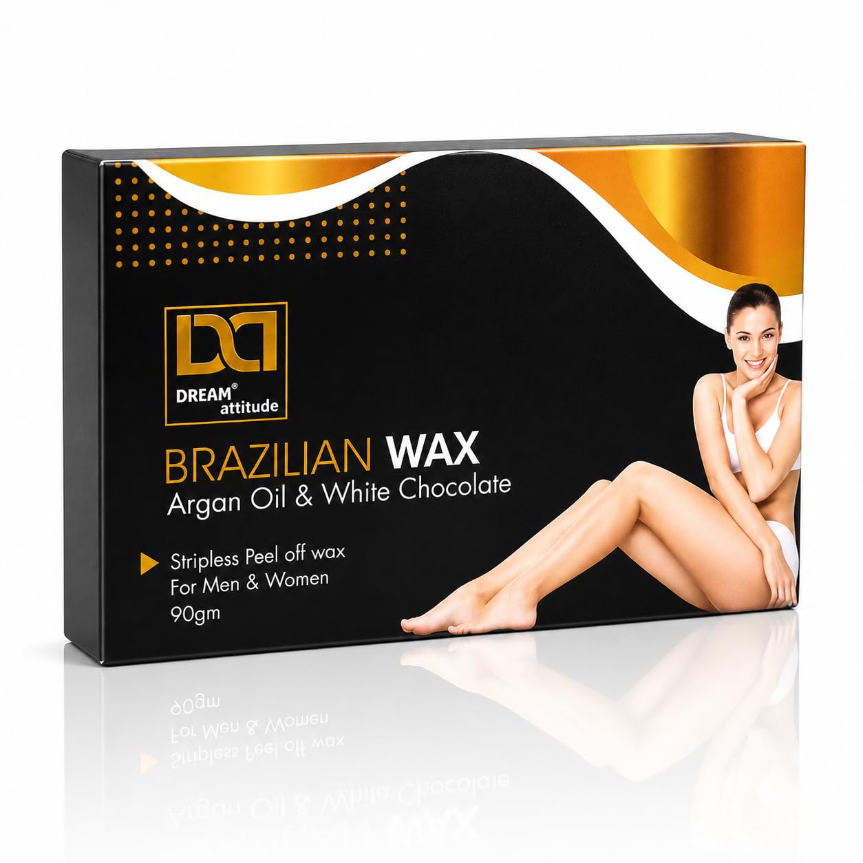 Dream Attitude Brazilian Wax 90g | Argan Oil & White Chocolate Stripless Peel Off Wax | Hard Wax Beans Alternative for Face, Body, Bikini & Underarms | Salon Professional Hair Removal for Women & Men-image-15