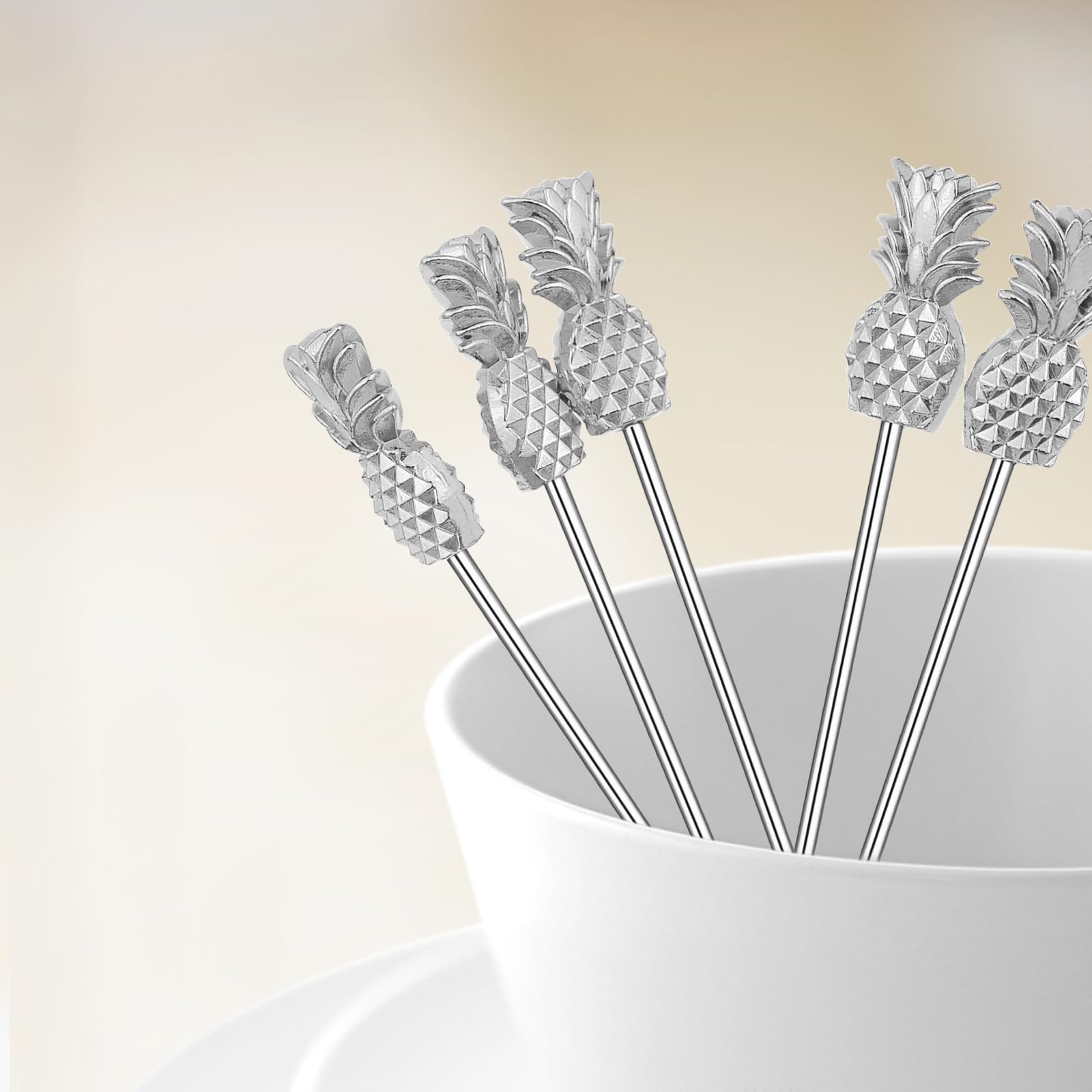 JJWNMLL Cocktail Sticks 5pcs Pineapple - Image 3
