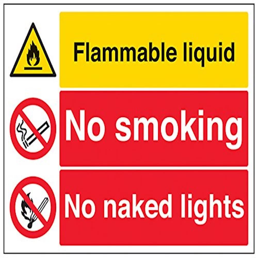 vsafety segni 69041bf-s liquido infiammabile/No Smoking/No nudo luci