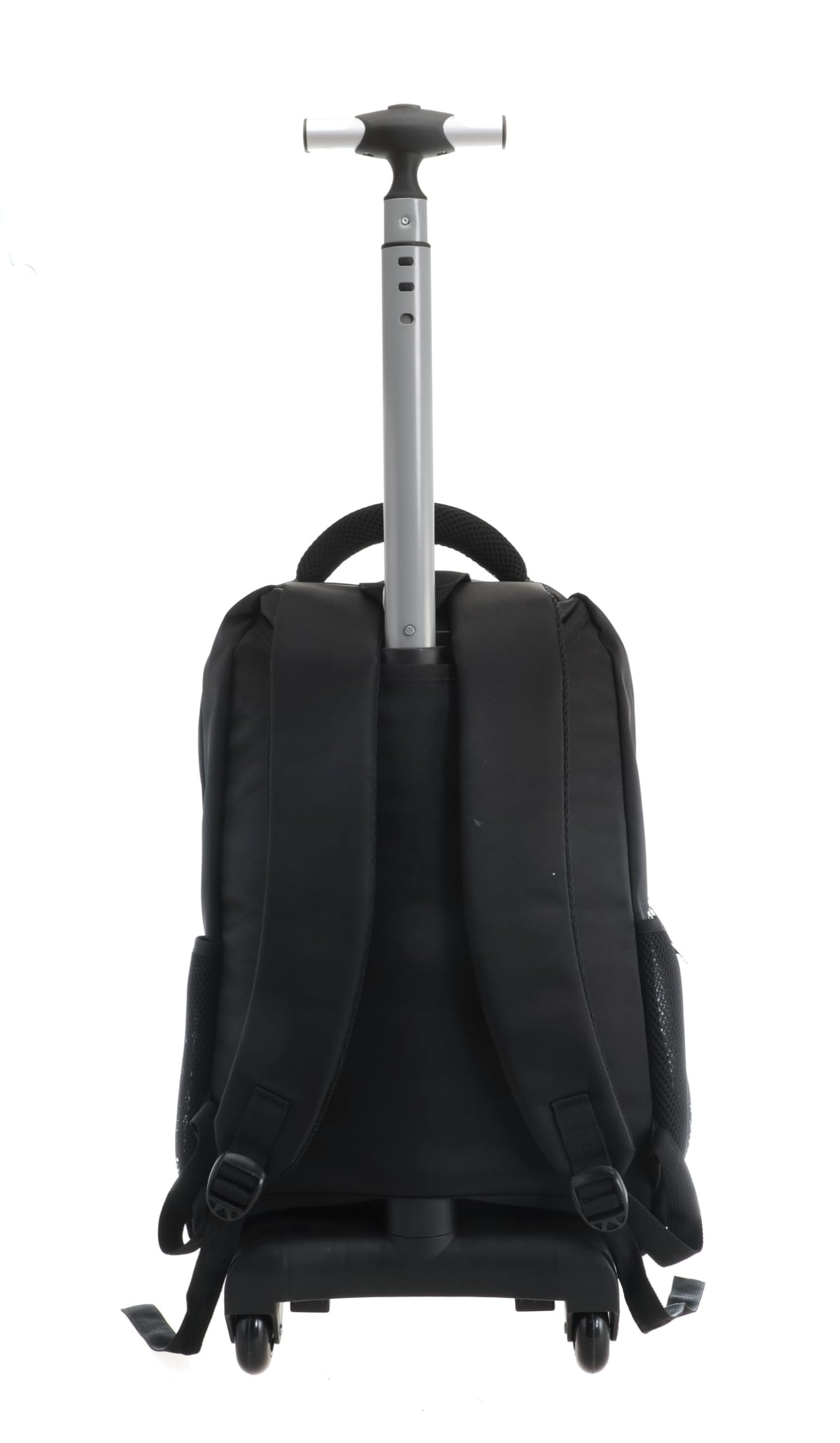RHP Mochila de viaje con ruedas, color negro, 50 x 35 x 20 cm, 1,78 kg, compartimento para portátil de 17 pulgadas, 4 compartimentos adicionales, 2 bolsillos laterales, equipaje de mano para negocios