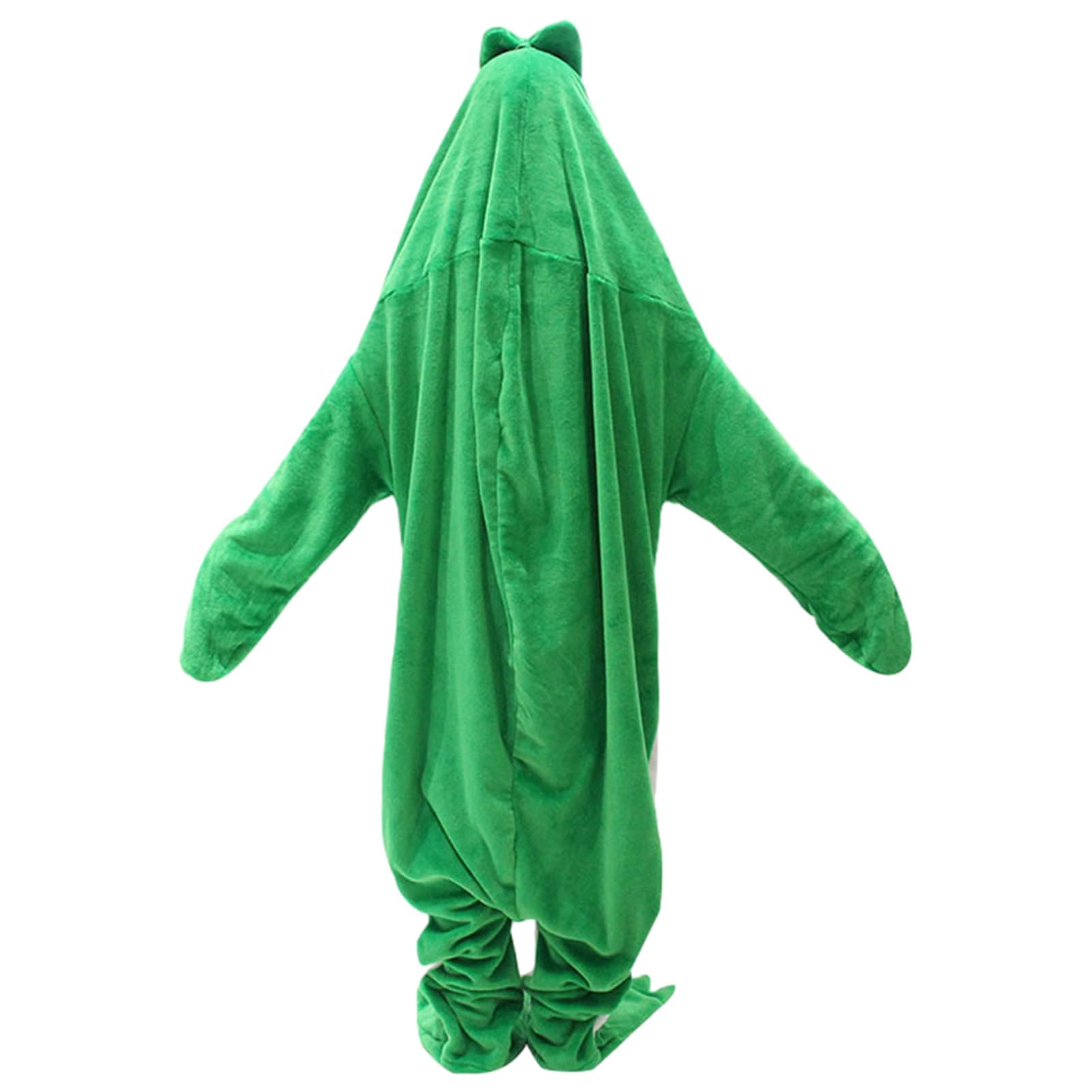 Sacco A Pelo Dinosauro Pigiama Cosplay in Flanella Morbido Caldo Divertente | Costume Dinosauro In Flanella Per Masquerade, Ruolo, Freddo, Campeggio, Pigiama Comodo