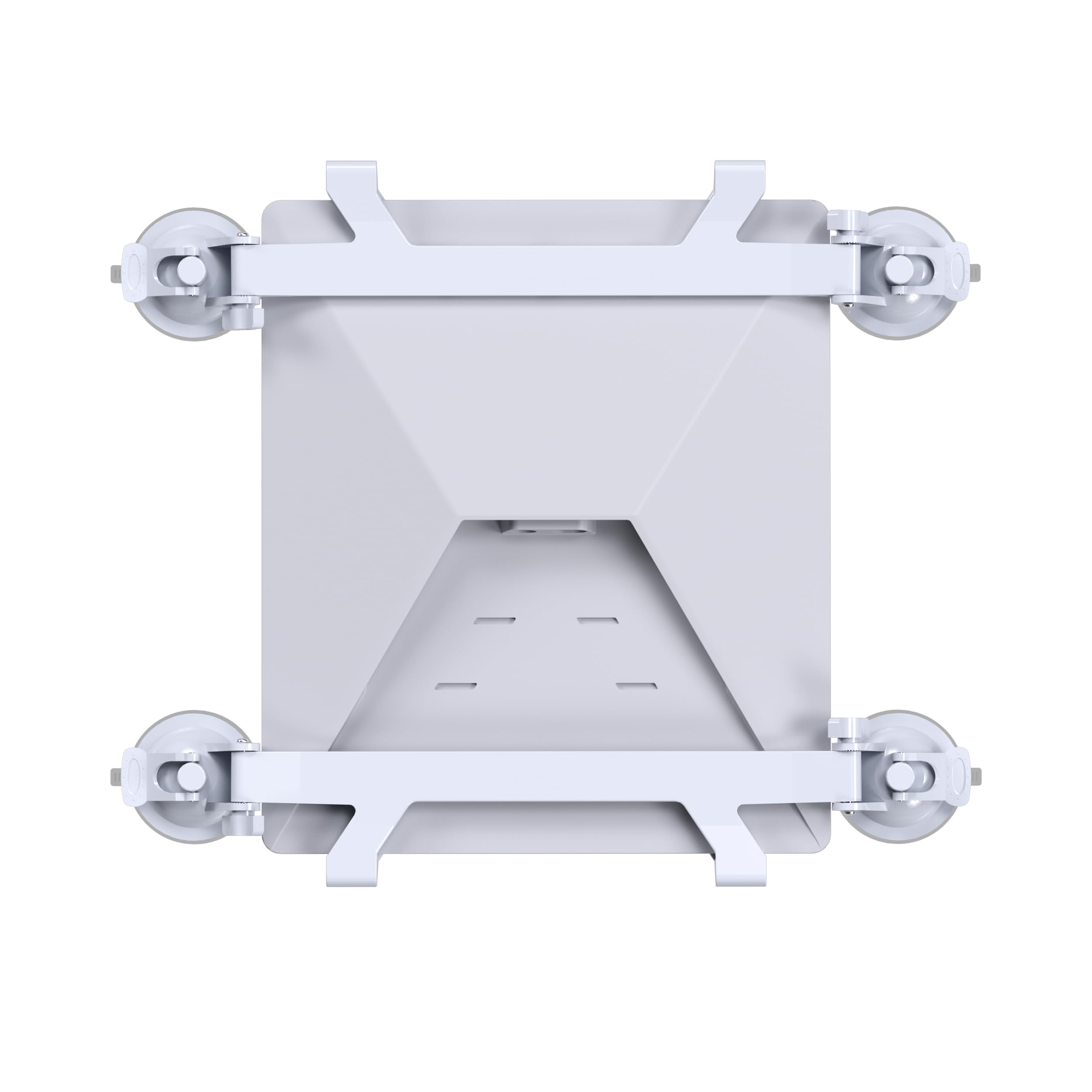 Suction Cup Mount; This Portable Mount is Compatible with Starlink Satellite mounts, ensuring Stable Satellite Signal Reception in RVs, Yachts, and Long-Distance Travel (White).