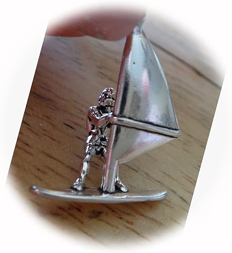 Nuevo Plata de ley 3D 0.906x0.748 in Surfing Windsurf Windsurf Charm CII2509SEE