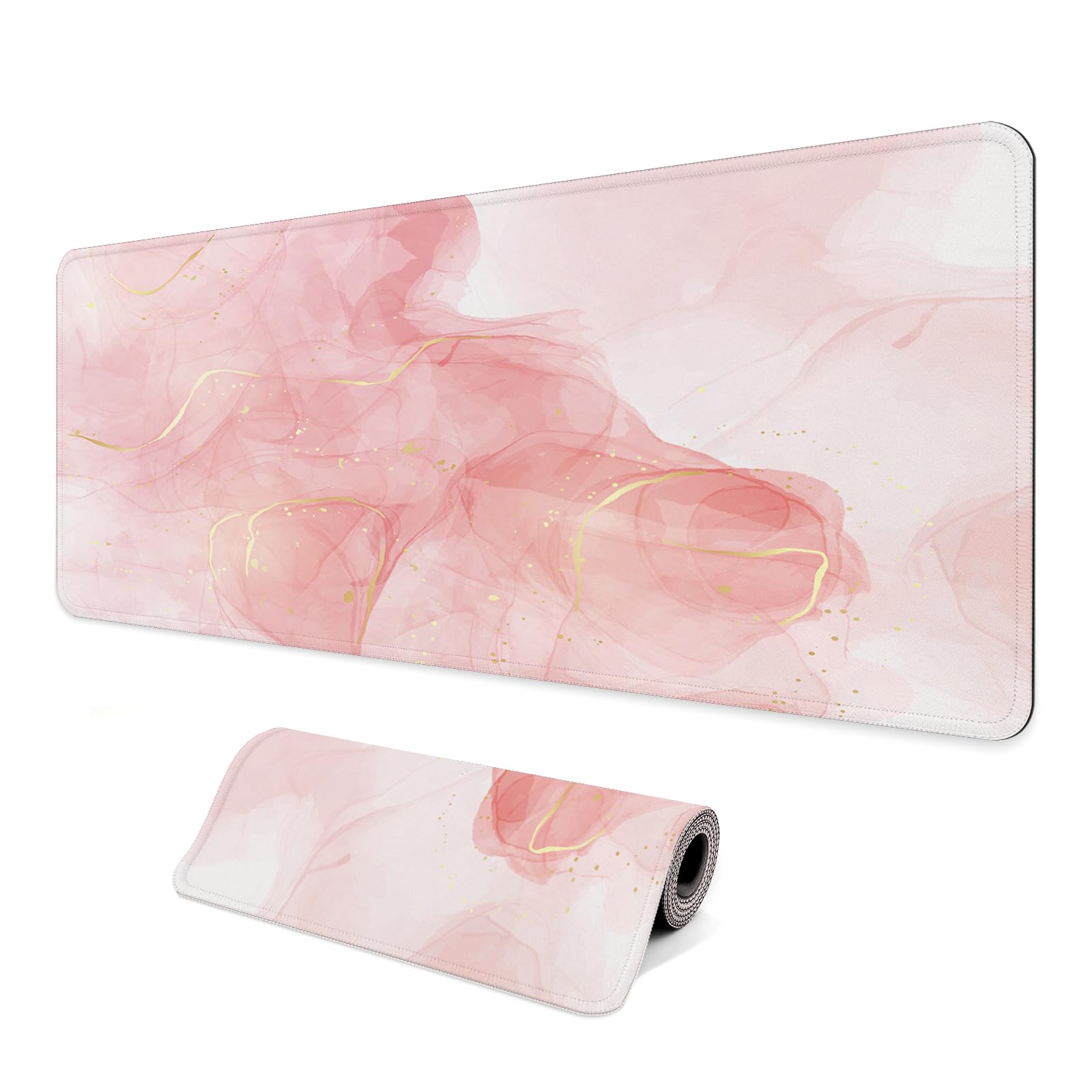 Large Extended Computer Mouse Pad with Non-Slip Rubber Base, Long Gaming Mouse Mat with Stitched Edges, XL Anime Mousepad for Laptop, 31.5 x 11.8 inch