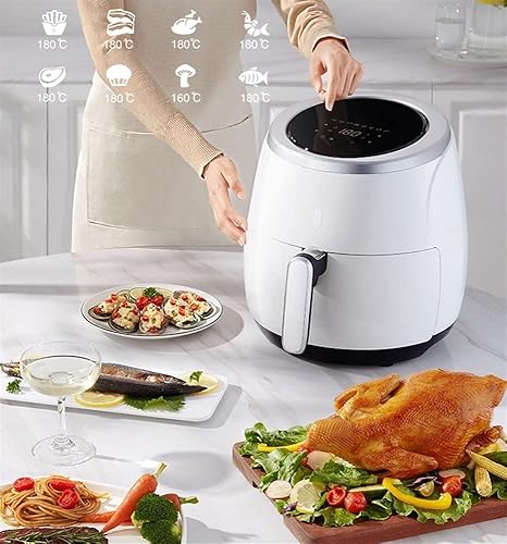 Miniatura 2 de DDYYCX Freidora de aire de 6.7 cuartos de galón, horno freidora de aire, freidoras eléctricas de aire caliente, cocina sin aceite, horno sin aceite,