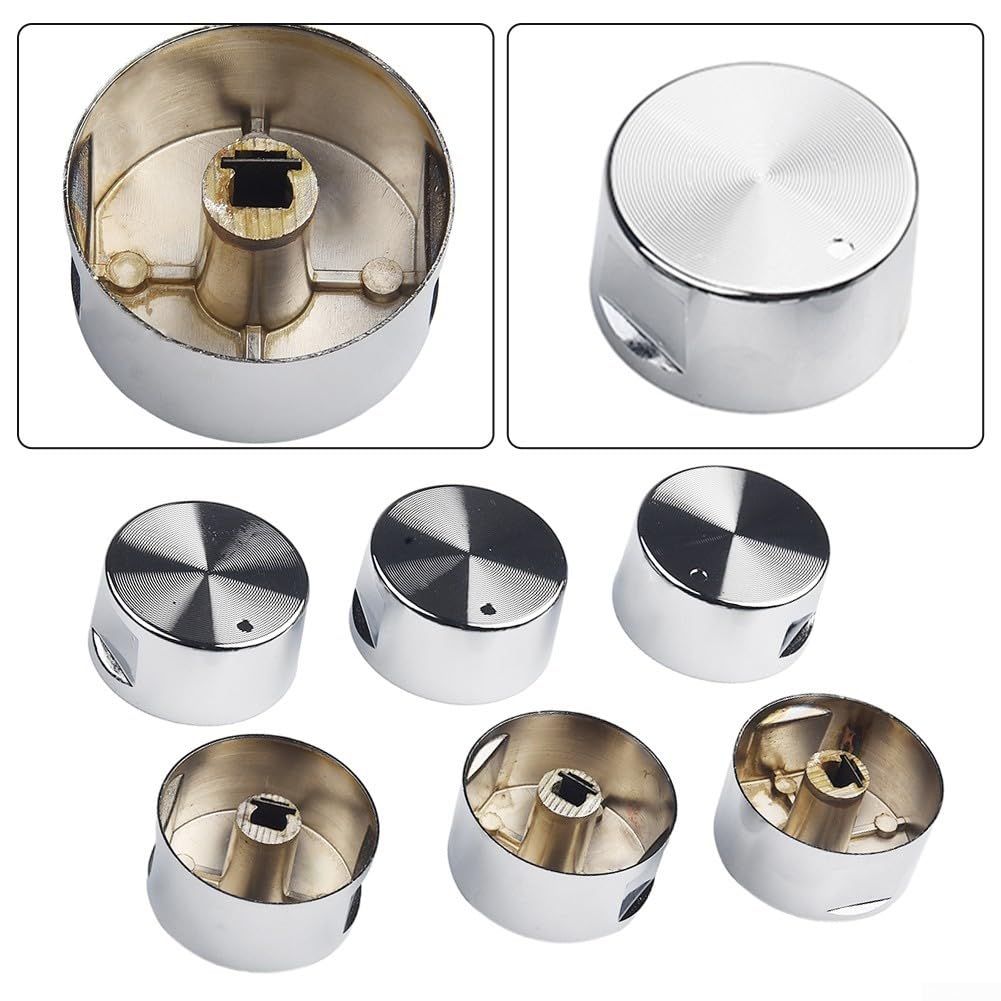 Pokrętła kuchenne,Przełącznik do kuchenki gazowej, 6Pcs Universal Gas Hob Knobs Replacement Cooker Control Knobs for Kitchen Gas Stove Oven