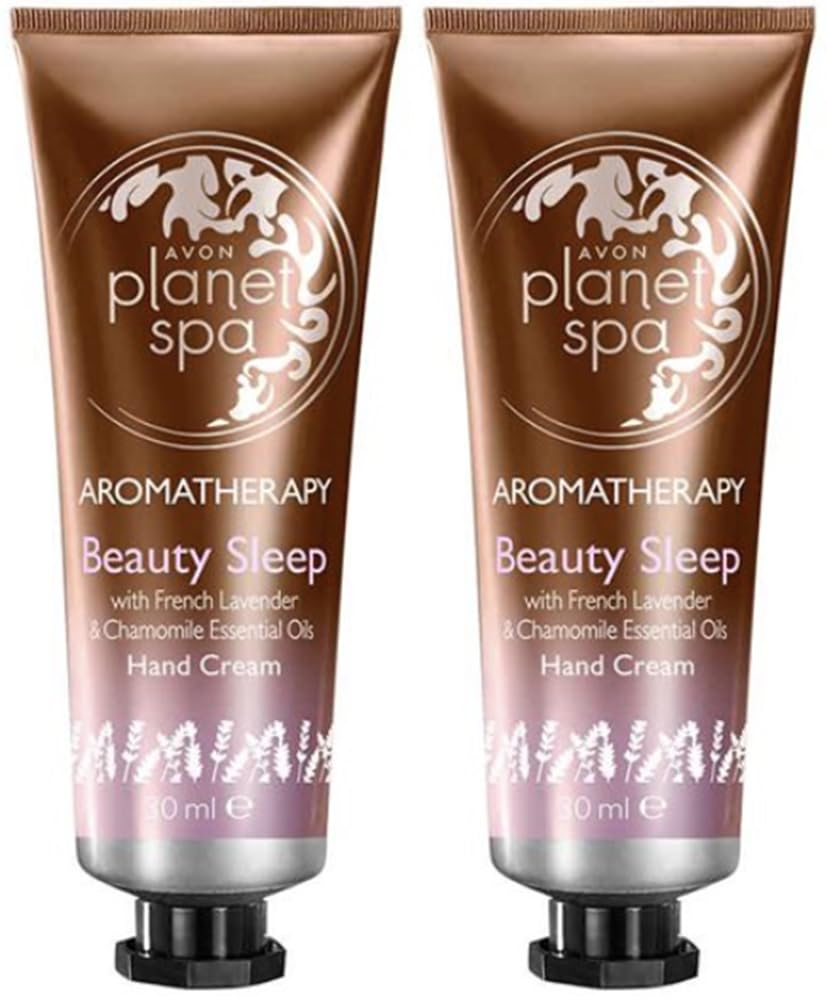 Pack of 2 Planet Spa Aromatherapy Beauty Sleep French Lavender & Chamomile Essential Oils Hand Cream 30ml