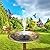 Mademax 1W Solar Bird Bath Fountain Pump, Solar Fountain with 6 Nozzle, Free Standing Floating Solar Powered Water Fountain Pump for Bird Bath, Garden, Pond, Pool, Outdoor