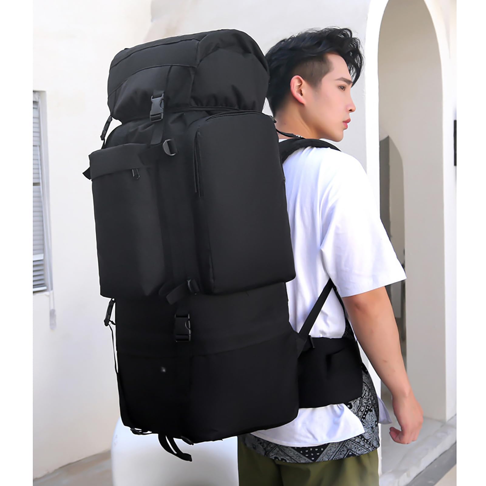 110L Zaini da Hiking Trekking Zaino da Campeggio con Telaio Interno e parapioggia Survival Zaino Militare Tattico per Uomo Donna Impermeabile Zaino da Viaggio per Escursionismo