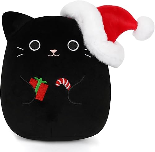 Miniatura 7 de Bekrgwiy Elfo de peluche de Navidad, muñeco de peluche de elfo de 8 pulgadas, elfo de Navidad con sombrero de Santa, animal de peluche de elfo de