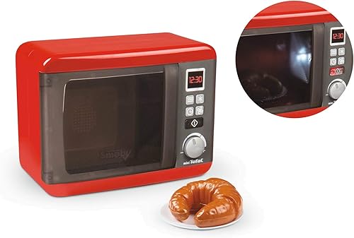 Miniatura 2 de Smoby 7600310586WEB Tefal Microondas Electrónico, Rojo, Gris, Plata