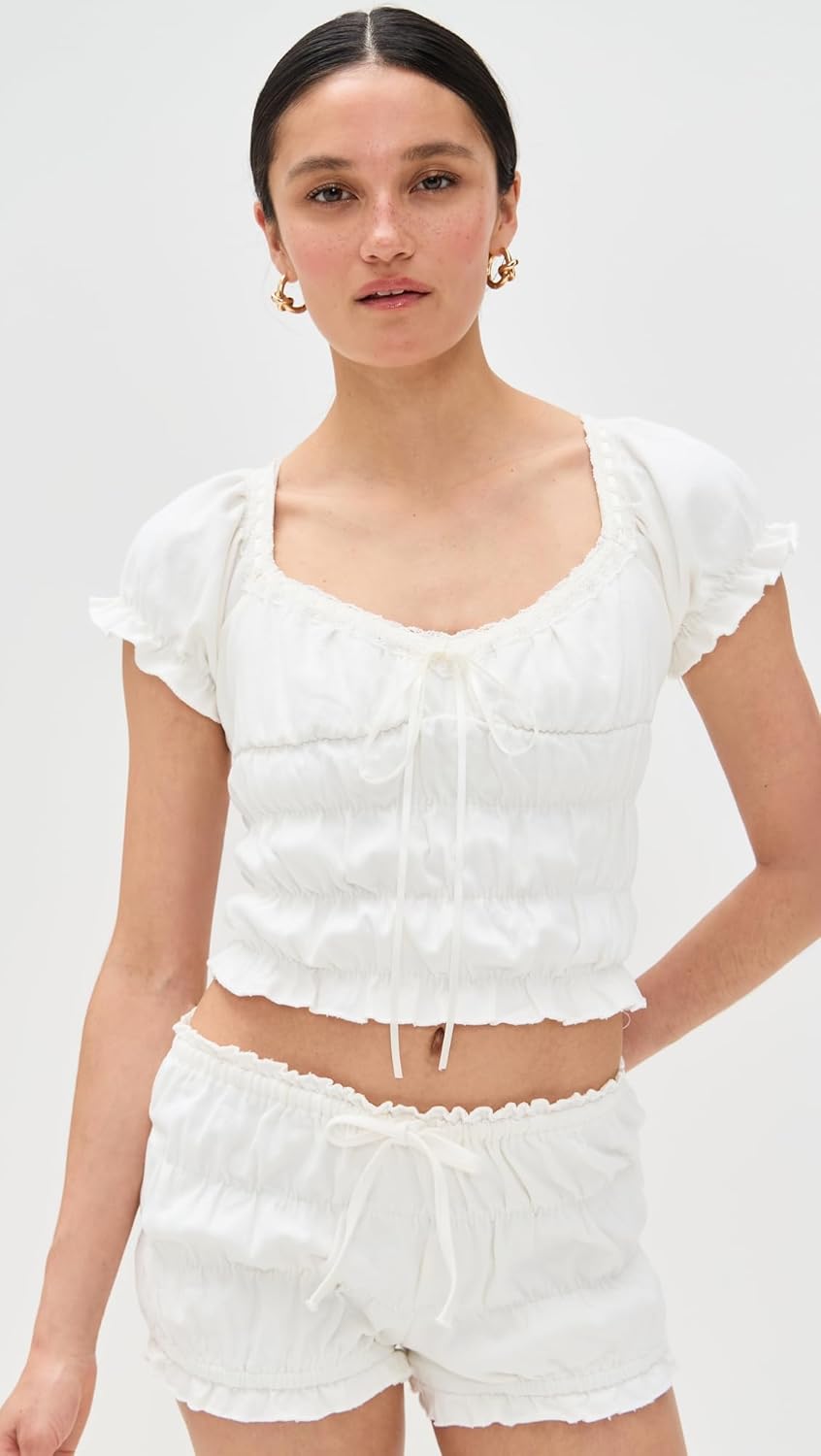 Bailey Rose Women's Smocked Top - Image 2